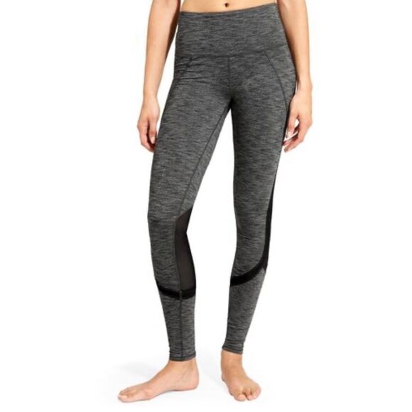 Athleta high rise mesh plie leggings heather gray‎ - Picture 1 of 7